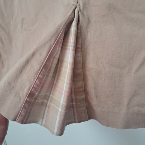 Izod XFG Stretch Khaki Plaid Skort Women's Size 8 - Picture 3 of 9